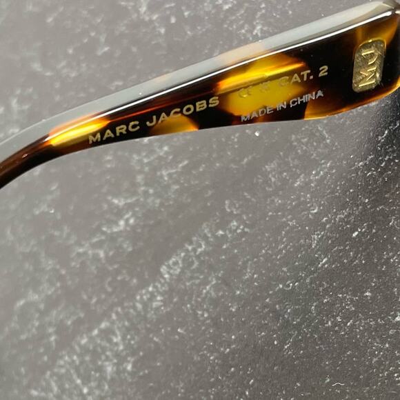 Marc Jacobs MJ1101/S 086QT Oversized Havana Metal Sunglasses Sz 53-24-145 - Picture 8 of 8